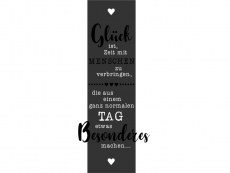 Wandtattoo Wandbanner Glück ist Zeit Motivansicht