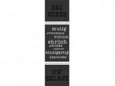 Wandtattoo Wandbanner Sei stets du selbst Motivansicht