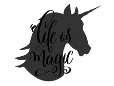 Wandtattoo Life is magic Motivansicht