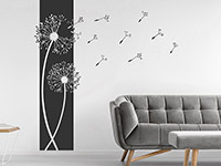 Wandtattoo Wandbanner Pusteblumen