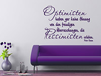 Wandtattoo Optimisten...