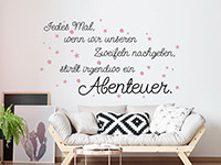 Wandtattoo Ein Abenteuer