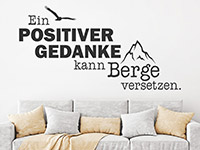 Wandtattoo Positiver Gedanke