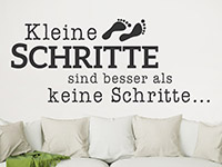 Wandtattoo Kleine Schritte