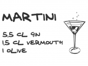Wandtattoo Martini Motivansicht