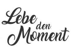 Wandtattoo Lebe den Moment Motivansicht