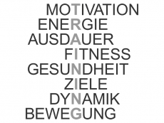 Wandtattoo Training Motivation Motivansicht