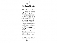 Wandtattoo Weihnachtszeit Motivansicht