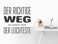 Wandtattoo Der richtige Weg