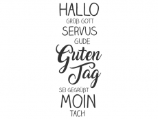 Wandtattoo Guten Tag Motivansicht