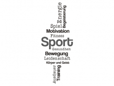 Wandtattoo Sport Worte Motivansicht