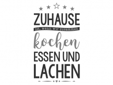 Wandtattoo Zusammen kochen Motivansicht