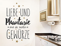 Wandtattoo Liebe und Phantasie