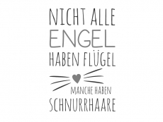 Wandtattoo Nicht alle Engel haben Flügel Motivansicht
