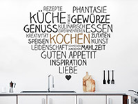 Wandtattoo Kochen mit Herz