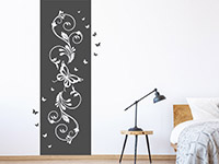 Wandtattoo Wandbanner Schmetterlingsornament