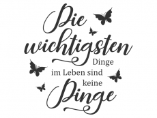 Wandtattoo Die wichtigsten Dinge Motivansicht