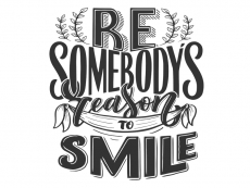 Wandtattoo Reason to smile Motivansicht