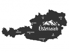 Wandtattoo Österreich Motivansicht