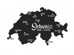 Wandtattoo Schweiz Motivansicht