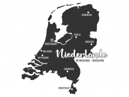 Wandtattoo Niederlande Motivansicht