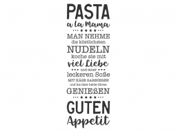 Wandtattoo Pasta a la Mama Motivansicht