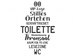 Wandtattoo Toilettenbegriffe Motivansicht