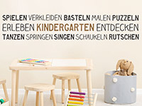 Wandtattoo Bordüre Kindergarten