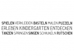 Wandtattoo Bordüre Kindergarten Motivansicht