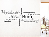 Wandtattoo Unser Büro