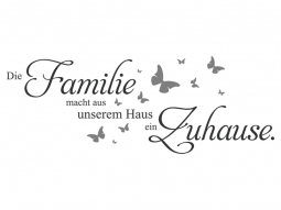 Wandtattoo Die Familie Motivansicht