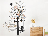 Wandtattoo Fotorahmen Baum Momente