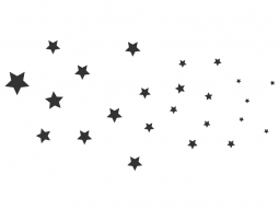 Wandtattoo Ergänzungsset Sterne Baum mit Sternen Motivansicht
