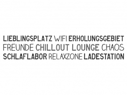 Wandtattoo Bordüre Chillout Lounge Motivansicht