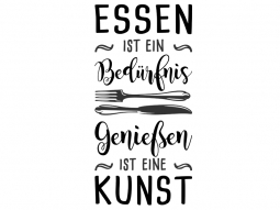 Wandtattoo Genießen ist eine Kunst modern Motivansicht