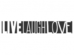 Wandtattoo Bordüre Live Laugh Love Motivansicht