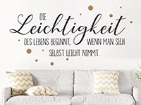 Wandtattoo Leichtigkeit