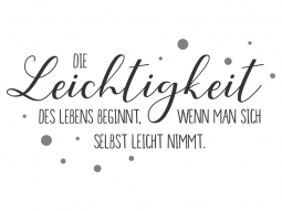 Wandtattoo Leichtigkeit Motivansicht