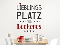 Wandtattoo Lieblingsplatz für Leckeres