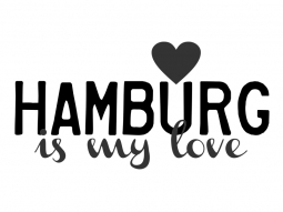 Wandtattoo Hamburg is my love Motivansicht