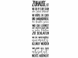 Wandtattoo Entspanntes Zuhause Motivansicht