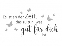 Wandtattoo Es ist an der Zeit Motivansicht