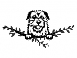 Wandtattoo Border Terrier Motivansicht