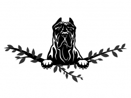 Wandtattoo Presa Canario Motivansicht