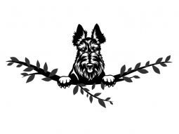 Wandtattoo Scottish Terrier Motivansicht