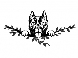 Wandtattoo American Staffordshire Terrier Motivansicht