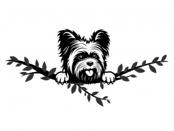 Wandtattoo Yorkshire Terrier Motivansicht