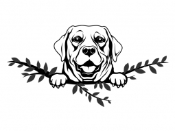 Wandtattoo Labrador Retriever Motivansicht