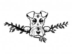 Wandtattoo Foxterrier Motivansicht