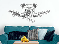 Wandtattoo Englische Bulldogge